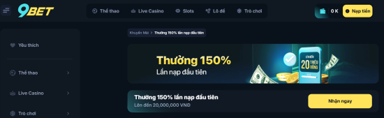 Khuyen mai 9BET